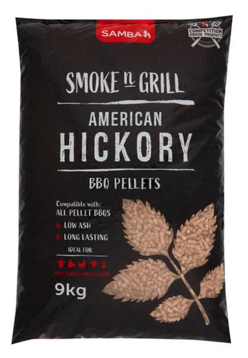 Samba 9kg Smoke'n'Grill Hickory Pellets