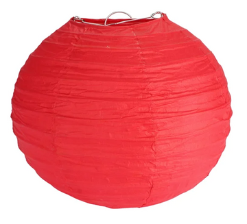 Red Paper Lantern 20cm - single unit