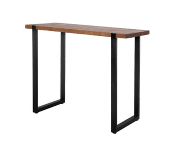 Levede High Bar Table Industrial Pub Table Solid Wood Kitchen Cafe Office Desk