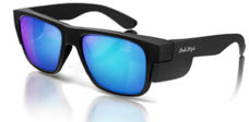 SafeStyle Fusions Matte Black Frame/Mirror Blue Polarised