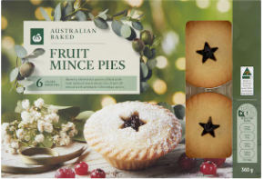 Woolworths Fruit Mince Pies 6 pack