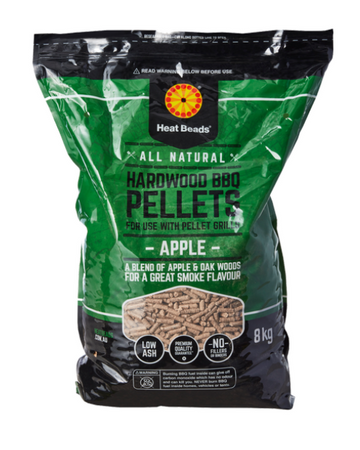 Heat Beads 8kg Apple BBQ Fuel Hardwood Pellets
