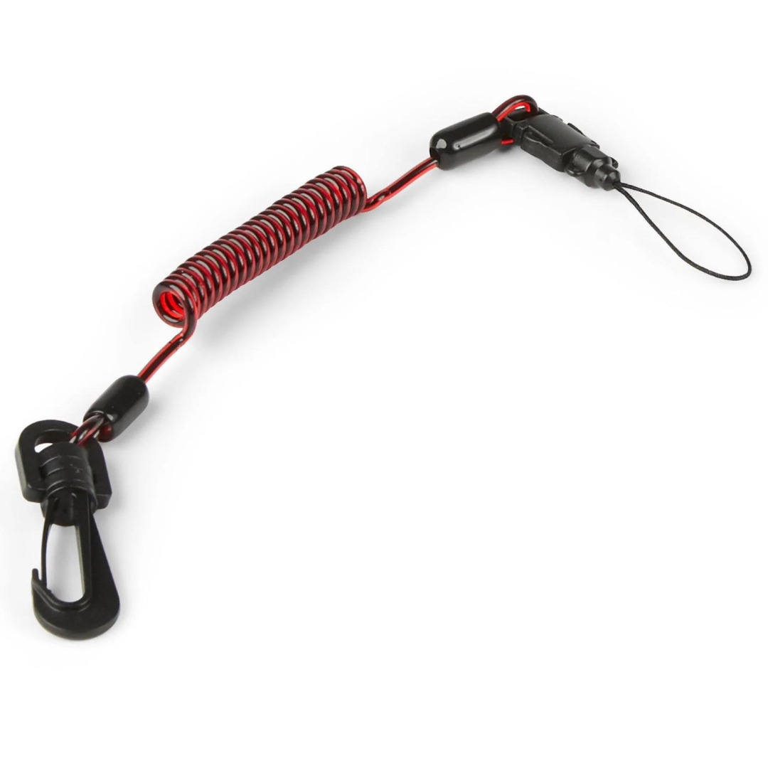 Coil E-Tether With Poly Clip & E-Catch (Non-Conductive)