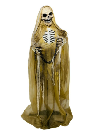 Skeleton Ghoul Mel Animated Standing - 1.6m