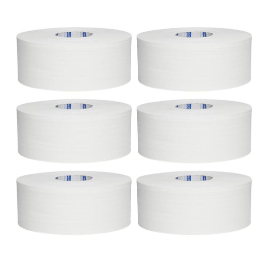 KLEENEX 4782 Maxi Jumbo Roll Toilet Tissue, White 2 Ply, 400 Metres/Roll, 6 Rolls/Case