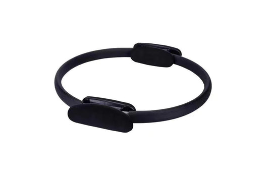Pilates Yoga Ring Magic Circle Fitness Equipment for Toning Slim Legs - Black - 38 x 3cm