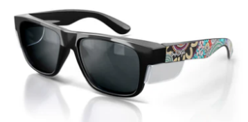 Safestyle Fusions Black Frame Polarised Lens - Indigenous Art Series V.2