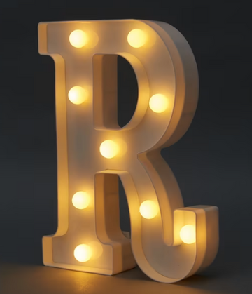 Light Up Letter - R