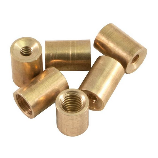 24pc Formula Sports Brass Ferrule Screw Cue Tip Replacement 10mm - Gold