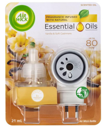 Air Wick Plug in Essential Oils Vanilla and Soft Cashmere 21Ml