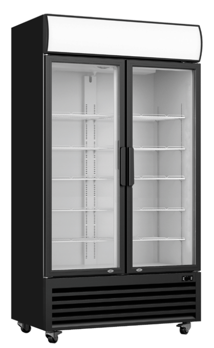 Thermaster Double Glass Door Colourbond Upright Drink Fridge LG-580BP
