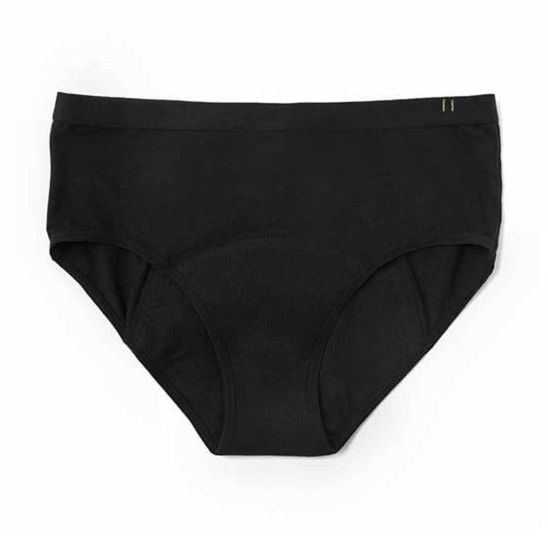 TOM Organic The Period Brief Mid-Rise Black Size Small - Carton 8