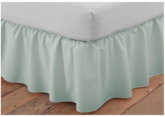 Ruffled Elastic Bed Valance - King Single - 107x203 34cm