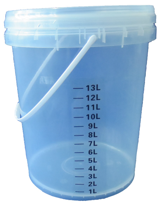 Bucket with Lid 19L - Clear