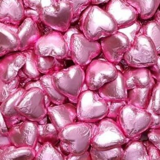 Pink Chocolate Hearts - 250g