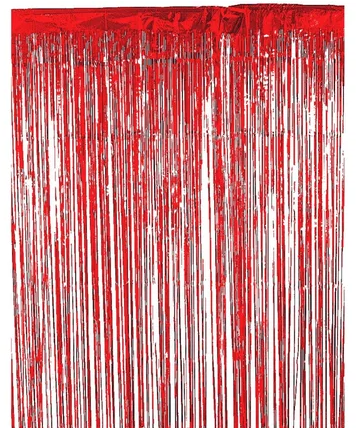 Metallic Red Foil Backdrop Curtain