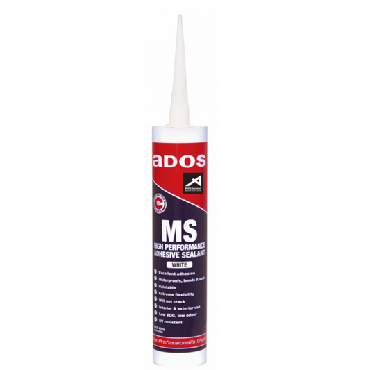 CRC MS High Performance Adhesive Sealant, White, 400g