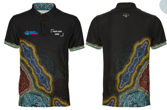 Custom Dye Sub Polo 28023 - SHORT SLEEVES - OPTION 1 - PBC Link - NAIDOC 2025