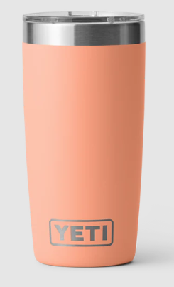 TUMBLER RAMBLER 10OZ MS LC PEACH YETI