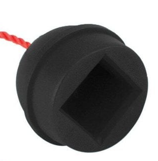 2x 2PK Formula Sports Rubber Chalk Holder w/ Rope - Black