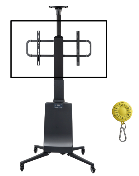 Adjustable Height TV Stand - Electronic Control Panel (Compatible TV Sizes - 55