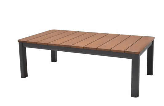 Mimosa 125 x 65cm Charcoal Rhone Aluminium Coffee Table