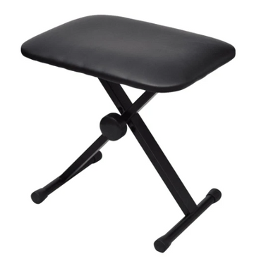 Adjustable Keyboard & Piano Stool Foldable - 40 L x 29 W x (40-46 H) cm