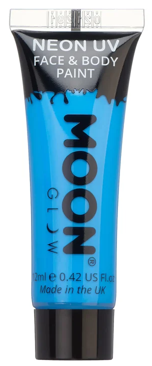 Moon Glow Intense Blue Neon UV Face And Body Paint - 12ml