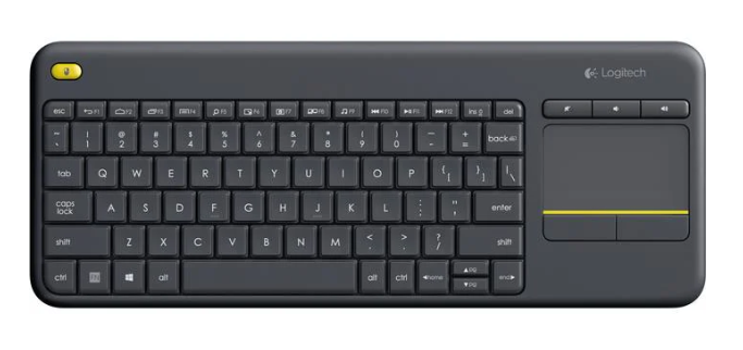 Logitech K400 Plus Wireless Touch Keyboard (Black)