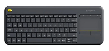 Logitech K400 Plus Wireless Touch Keyboard (Black)