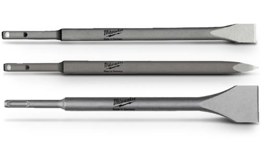 BIT CHISEL SET SDS+ 250MM MOIL+FLAT+WIDE 3PC MILWAUKEE
