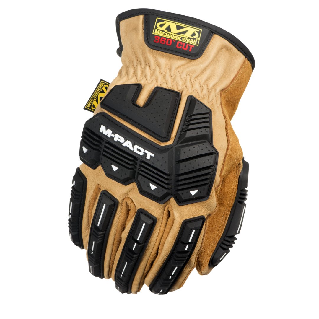 Mechanix Wear Durahide M-Pact Leather Driver F9-360 Cut Resitant Glove, Size L