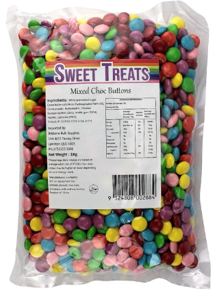 Assorted Chocolate Buttons (1kg)