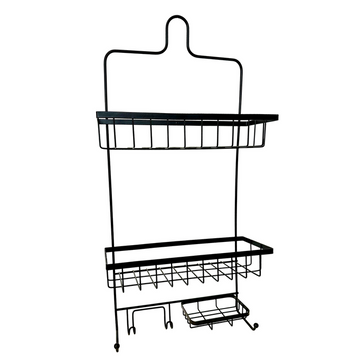 Barelli Black 3 Tier Shower Caddy - 31cm
