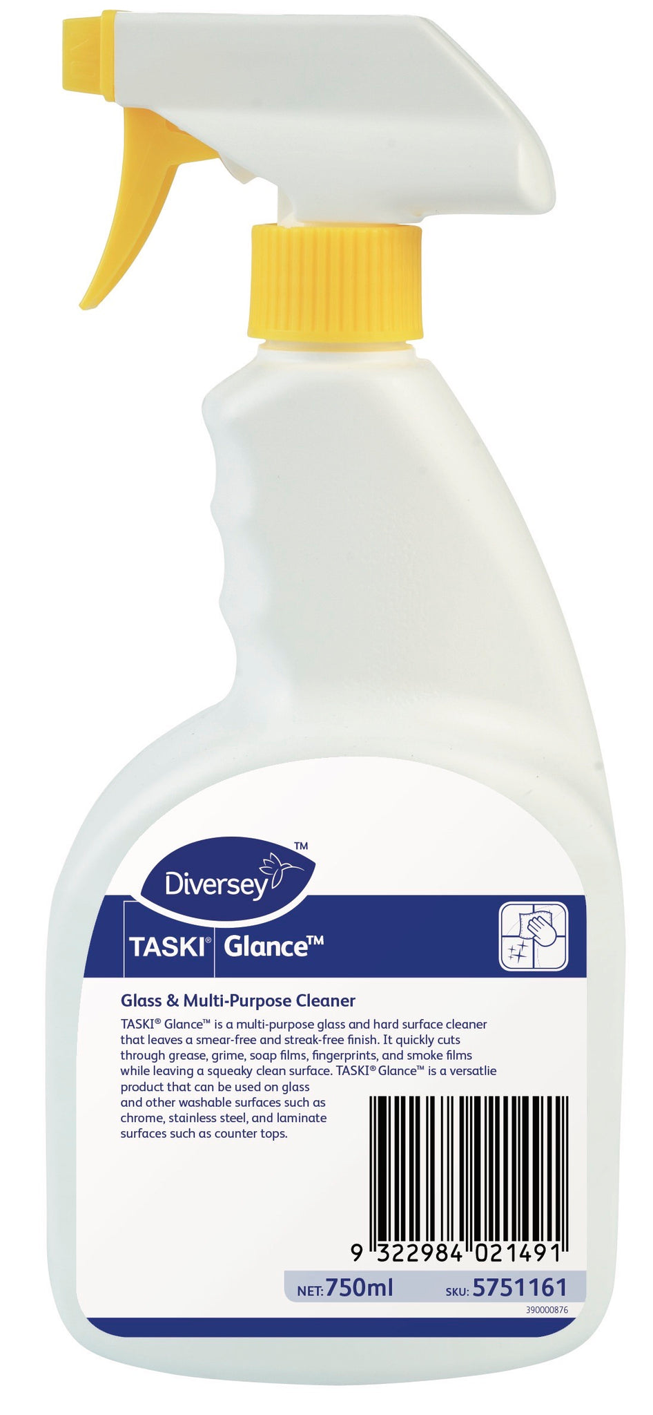 Diversey Taski Glance Glass & Multipurpose Cleaner 750ml