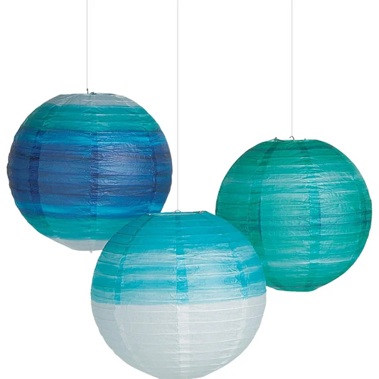 Coastal Seaside Paper Lanterns (Pack of 6) - 30cm
