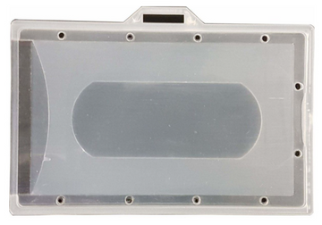 Hard ID Card Holder Landscape Clear - 90mm x 55mm - 20pk