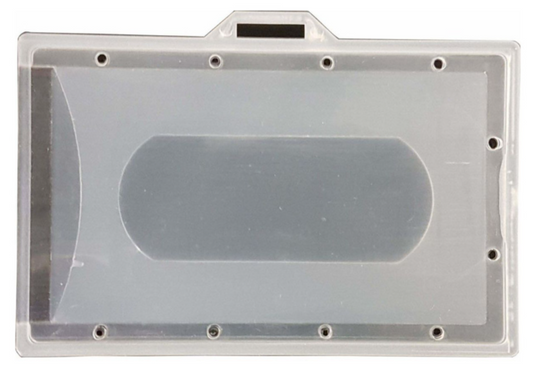 Hard ID Card Holder Landscape Clear - 90mm x 55mm - 20pk