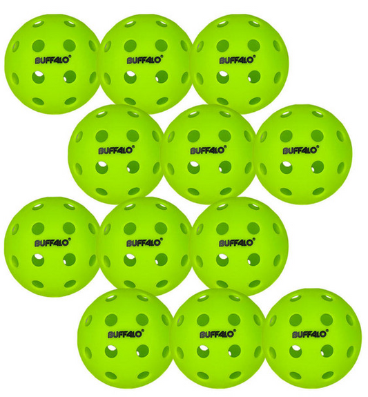 Buffalo Sports Elite Pickleballs 12 Ball Pack