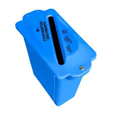 MULTISORT 60L BLUE BASE & LID CONFIDENTIAL LOCKABLE - BLUE