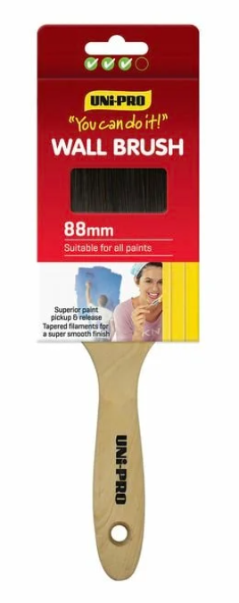 UNi-PRO 88mm You Can Do It Synthetic Wall Paint Brush