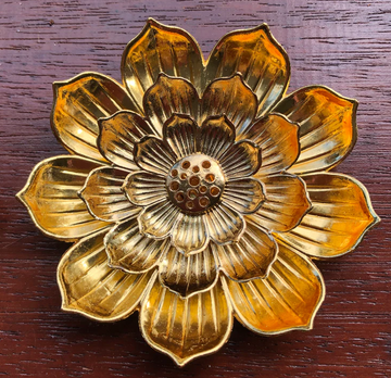 Incense Holder - Lotus Flower - GOLD