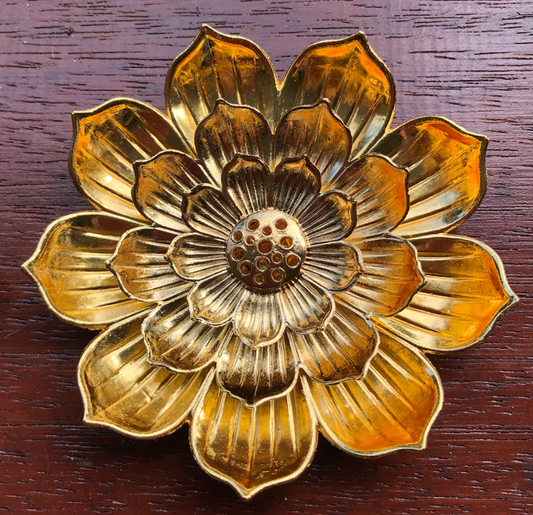 Incense Holder - Lotus Flower - GOLD