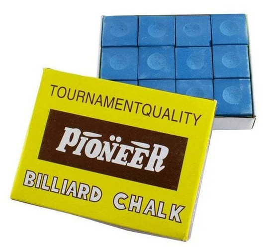 12pc Formula Sports Pioneer Cue Chalk Square - Blue
