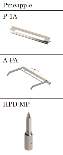 Additional fruit peeling attachment set - Pineapple