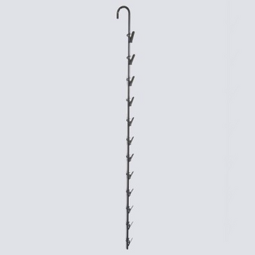 Clip Strip Metal 12 Clip Black CS-MB-12