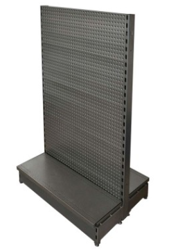 Double Sided Pegboard Gondola Starter Bay 900x450x1500 Black LOW Base .G-LB-D-PEG-B-90x45x150-ST