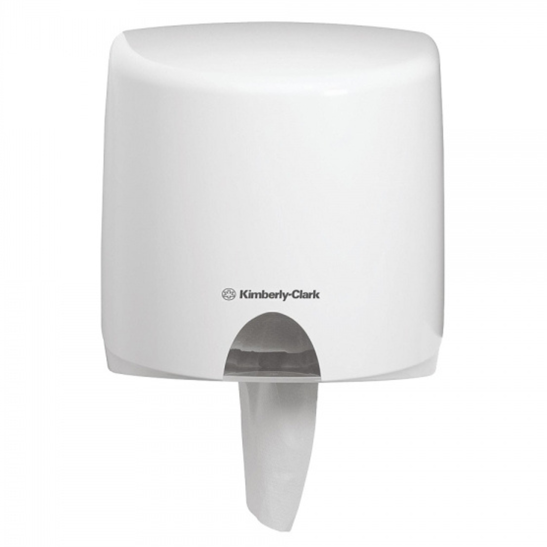 AQUARIUS 70180 Wipers Dispenser, White Lockable ABS Plastic, Compatible with 94125 & 94126 Codes