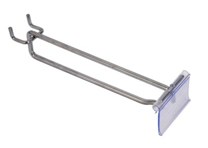 Flip Scan Pegboard Heavy Duty Hook 300 mm Clear .PEG-H4-300