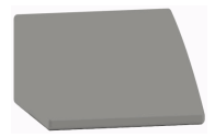 FSP Wedge Top, Light/Dark Mix Grey to suit C Series OL Lockers - 230mm high